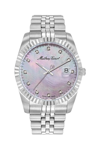 Relógio de quartzo em aço - Prateado