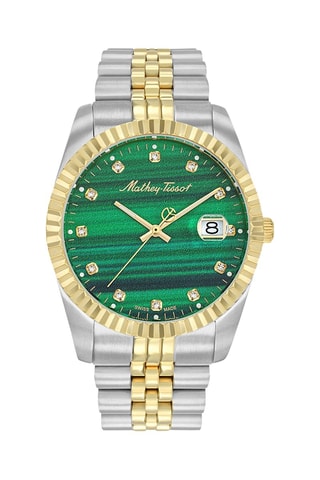 Relógio de quartzo em aço - Prateado e dourado