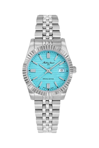 Relógio de quartzo em aço - Prateado