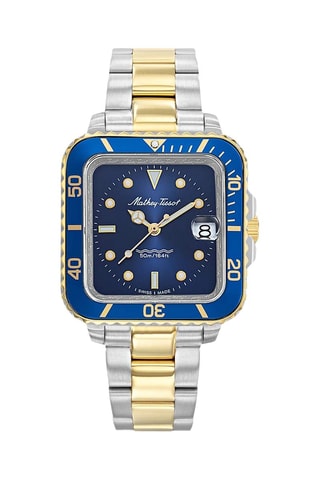 Reloj de cuarzo de acero - Plateado y dorado