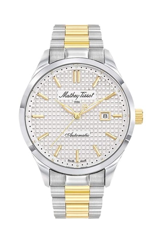 Relógio automático de aço - Prateado e dourado