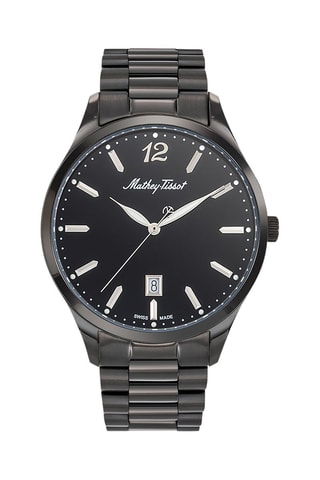 Relógio de quartzo em aço - Preto