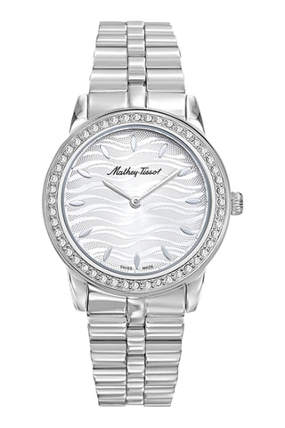 Relógio de quartzo em aço - Prateado