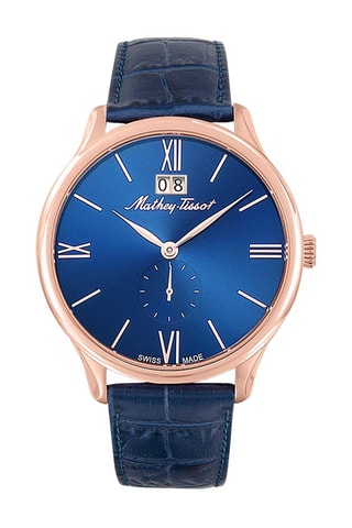 Relógio de quartzo em aço e folheado a ouro rosa