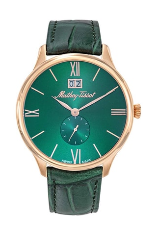 Relógio de quartzo em aço e folheado a ouro rosa