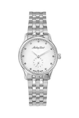 Reloj de cuarzo de acero - Plateado