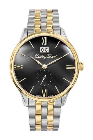 Relógio de quartzo em aço - Prateado e dourado