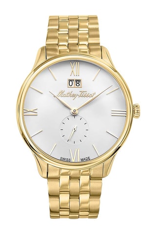 Relógio de quartzo em aço - Dourado