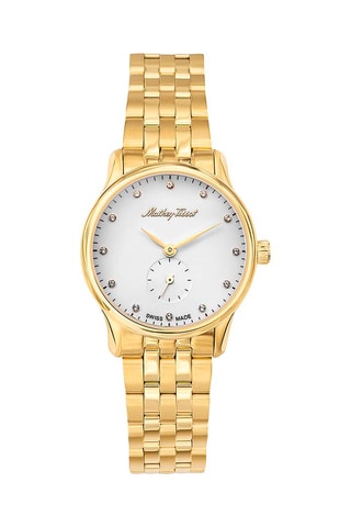 Reloj de cuarzo de acero - Dorado