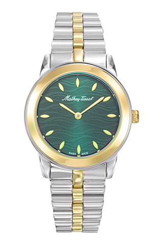 Relógio de quartzo em aço - Prateado e dourado