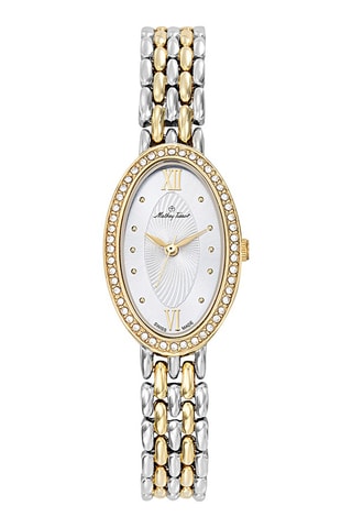 Relógio de quartzo em liga - Prateado e dourado