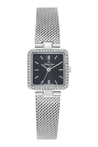 Relógio de quartzo em liga - Prateado e preto