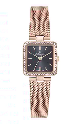 Relógio de quartzo em liga - Dourado-rosa e preto