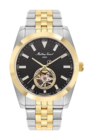 Relógio automático de aço - Prateado e dourado