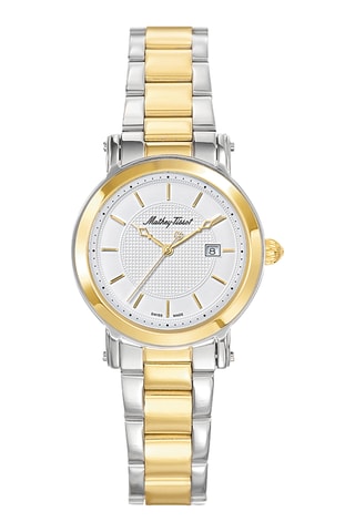 Reloj de cuarzo de acero - Plateado y dorado