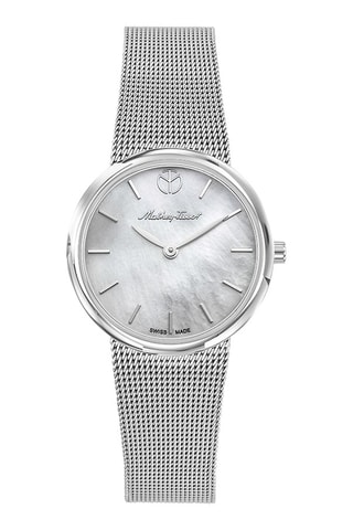 Relógio de quartzo em aço - Prateado