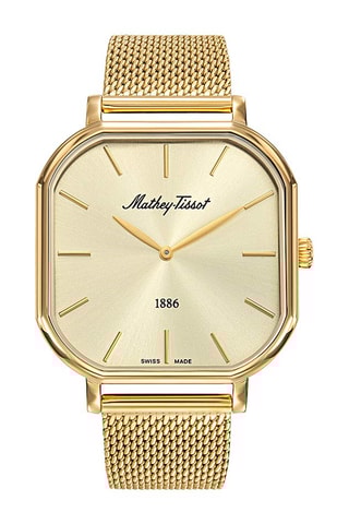 Relógio de quartzo em aço - Dourado