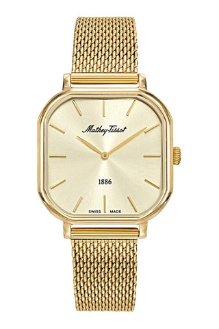 Relógio de quartzo em aço - Dourado