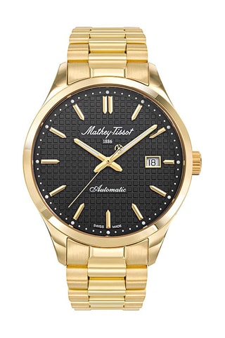 Relógio automático de aço - Dourado e preto