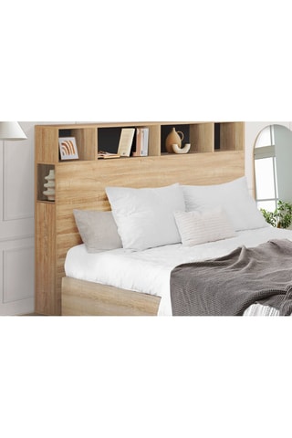 Cabeceira da cama com espaço de arrumação - 145 x 120 x 20 cm