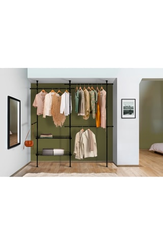 Roupeiro telescópico - 177 x 35 x 278 cm