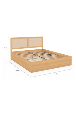 Canapé abatible con somier y cabecero - Cama de 160 x 200 cm