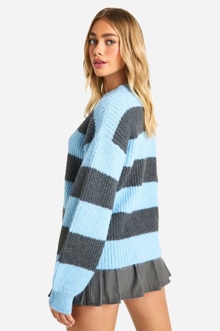 Maglia - Celeste e grigio scuro