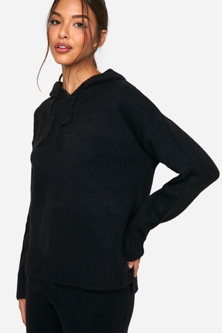 Maglia con cappuccio - Nero