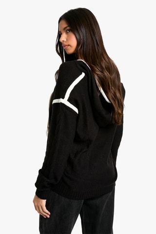 Maglia con cappuccio - Nero