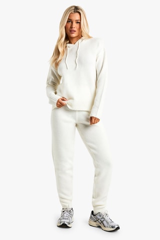 Maglia con cappuccio - Ecrù