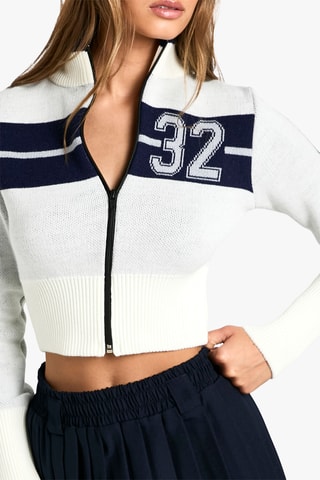 Cardigan corto - Ecrù