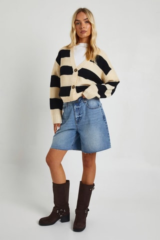 Cardigan - Ecrù e nero