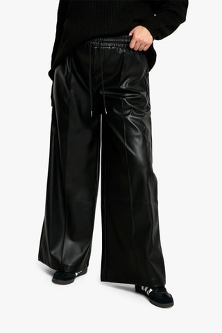 Pantaloni wide legs premaman - Nero