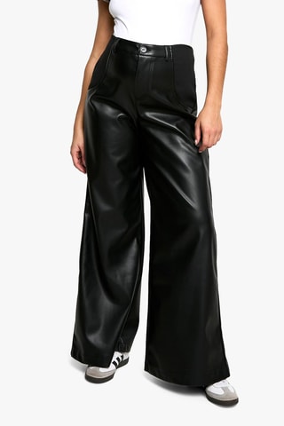 Pantaloni wide legs premaman - Nero