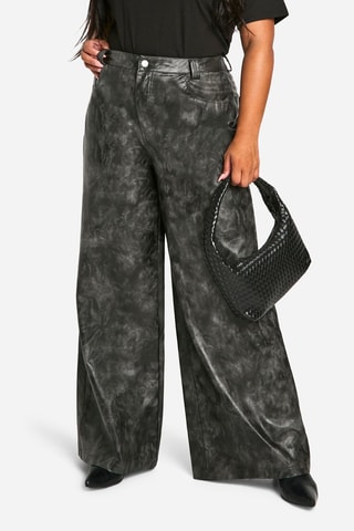 Pantaloni wide legs - Nero