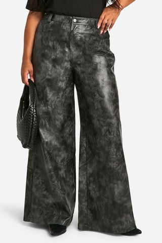Pantaloni wide legs - Nero
