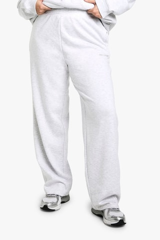 Pantaloni wide legs - Grigio chiaro melange