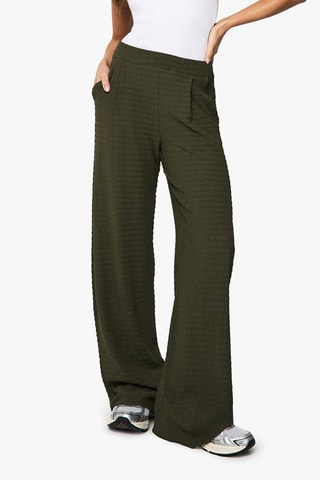 Pantaloni wide legs - Kaki