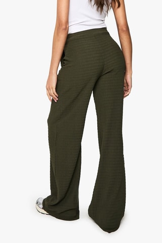 Pantaloni wide legs - Kaki