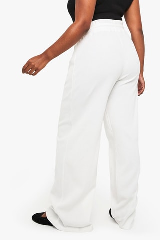 Pantaloni a vita alta - Ecrù