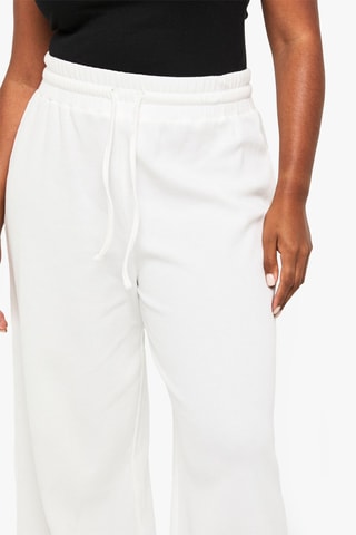 Pantaloni a vita alta - Ecrù