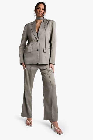 Pantaloni straight - Taupe