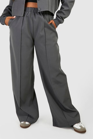 Pantaloni wide legs - Antracite