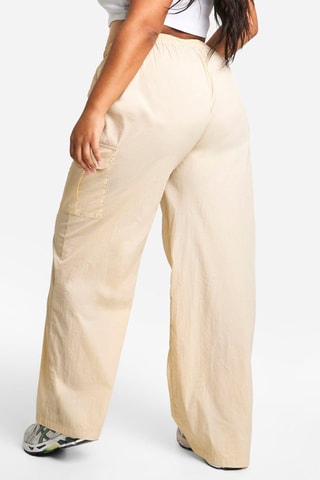 Pantaloni a vita alta - Beige