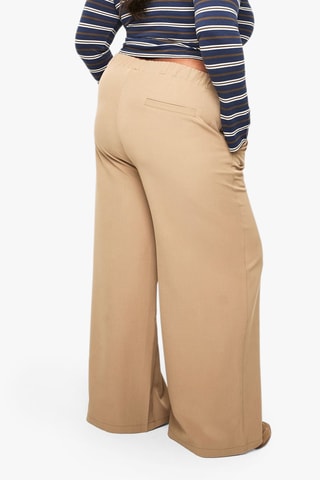 Pantalon wide legs - Marron