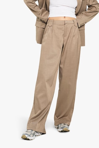 Pantaloni straight - Taupe