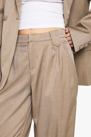 Pantaloni straight - Taupe