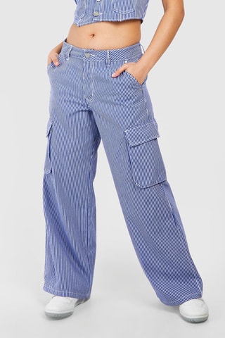 Pantaloni cargo - Cobalto