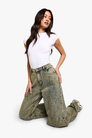 Jeans boyfriend - Navy e giallo