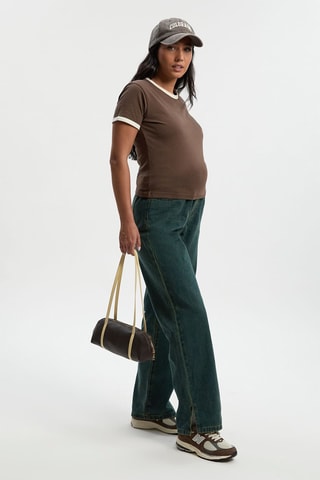 Jeans wide legs premaman - Blu